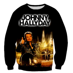 Sweat Johnny Hallyday Noir – Hommage au Rock Français