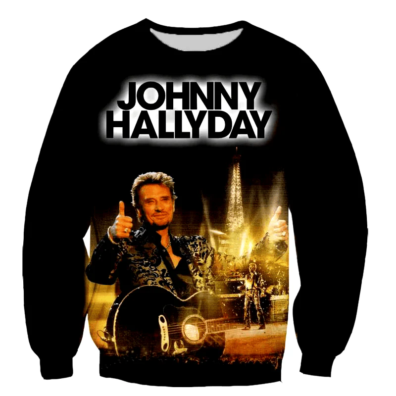 Sweat Johnny Hallyday Noir – Hommage au Rock Français